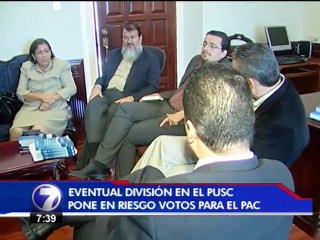 División en el PUSC dejaría al PAC a un voto de alcanzar la presidencia del congreso