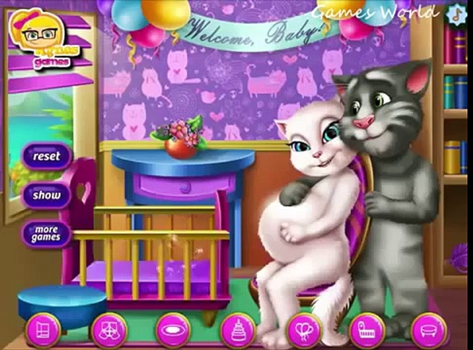 Pregnant Angela Maternity Deco   My Talking Tom Cat Game