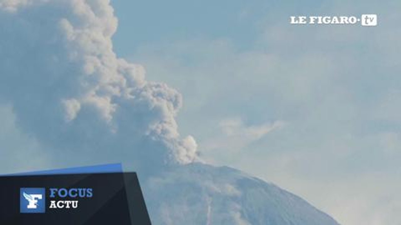 Eruption du volcan Colima au Mexique
