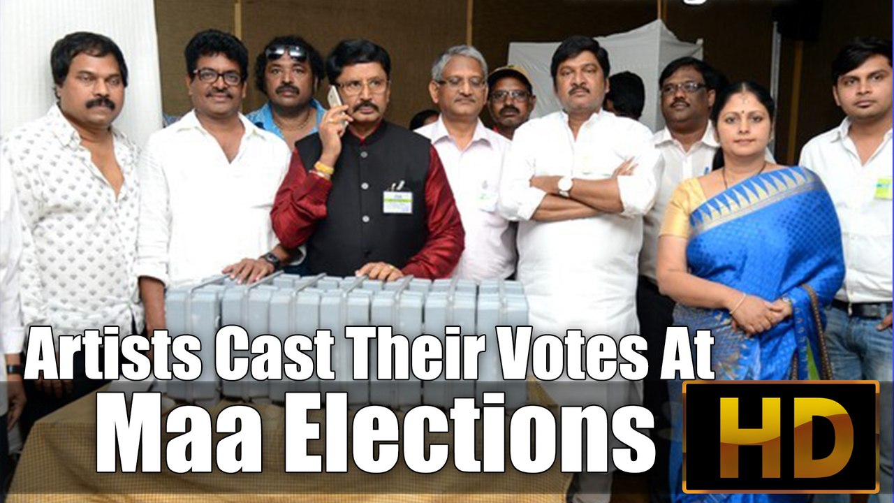 Artists Cast Their Votes At Maa Elections