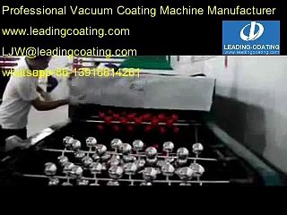 Christmas plastic balls metallizing coating machine