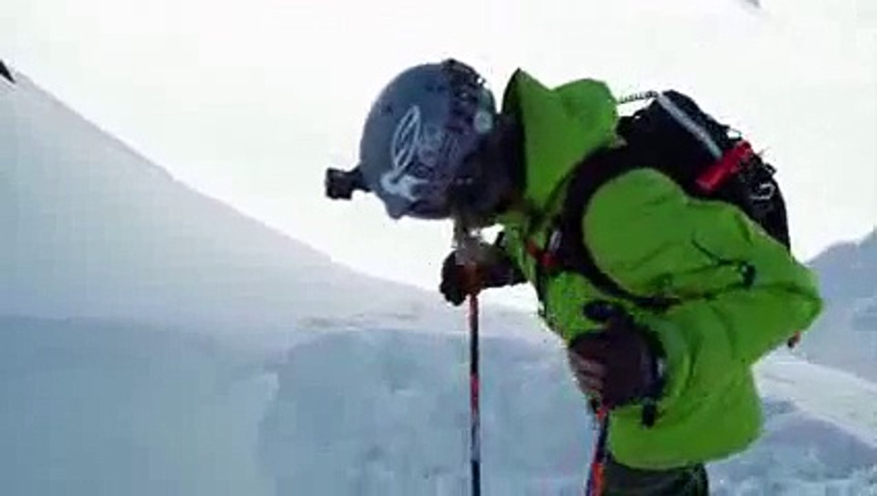 Most insane ski line EVER - YouTube