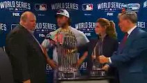 Rikk Wilde Has A Tough Time With His Lines While Presenting The MLB MVP Trophy - YouTube