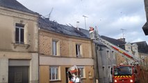 Un pavillon détruit par les flammes à Ballots