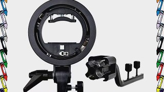 ILED S-EC Bracket Holder with Elinchrom Mount and Four-Speedlite Adapter for Speedlight