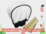 Universal White Cloth Bounce Diffuser for Canon Nikon Sony Sigma Olympus and Others   JB Digital