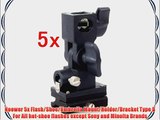 Neewer 5x Flash/Shoe/Umbrella Mount/Holder/Bracket Type B For All hot-shoe flashes except Sony