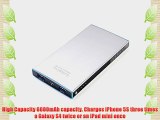 Lumsing? 6000mAh Ultra Slim Portable Power Bank External Battery Pack Backup Charger with Quick