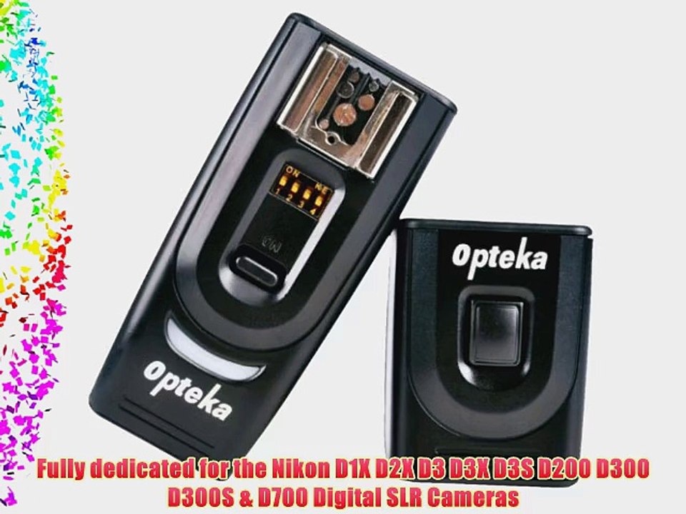 Opteka RFT-40 Remote Shutter Release and Wireless Flash/Light Trigger Combo