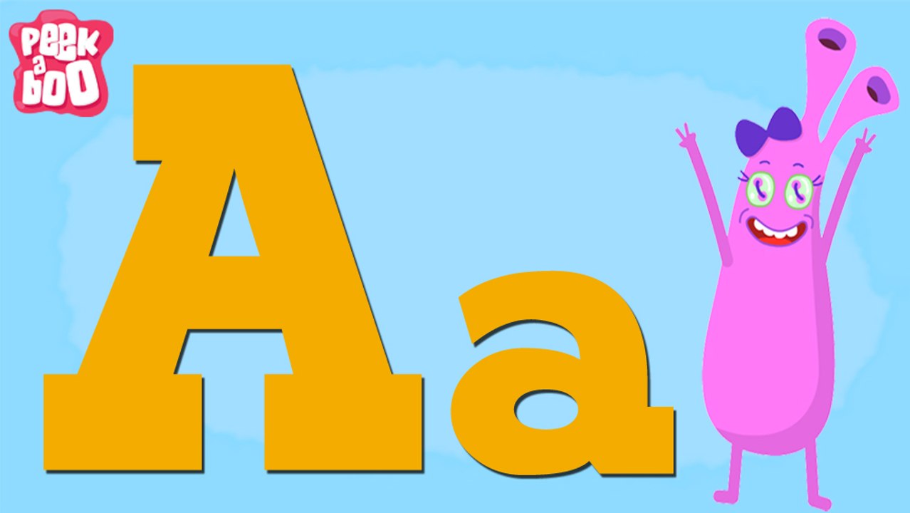 The A Song | Learn Alphabets A - Z | English Songs And Rhymes For Kids | Peekaboo