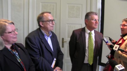 Jean-Gérard Paumier et Nadège Arnault, vice-présidents du Conseil général 37