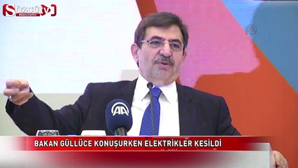 Bakan konuşurken elektrikler kesilince...