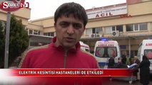 Elektrik kesintisi hastaneleri de etkiledi