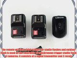 BELPAIR PT-16GY Remote Flash Trigger with 2 receivers Compatible with Canon Nikon Sigma Olympus