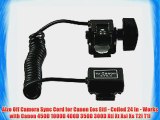 Alzo Off Camera Sync Cord for Canon Eos Ettl - Coiled 24 In - Works with Canon 450D 1000D 400D