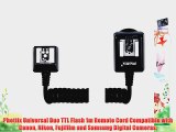Phottix Universal Duo TTL Flash 1m Remote Cord Compatible with Canon Nikon Fujifilm and Samsung