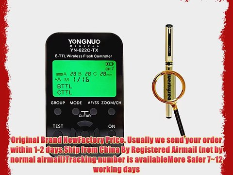 Blueskysea Free Gift Gel Pen YONGNUO YN-622C-TX E-TTL wireless flash controller trigger transceiver