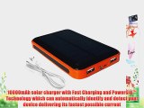 AP?Solar Panel Charger 10000mAh Dual-Port Portable Backup External Battery Power Pack Power