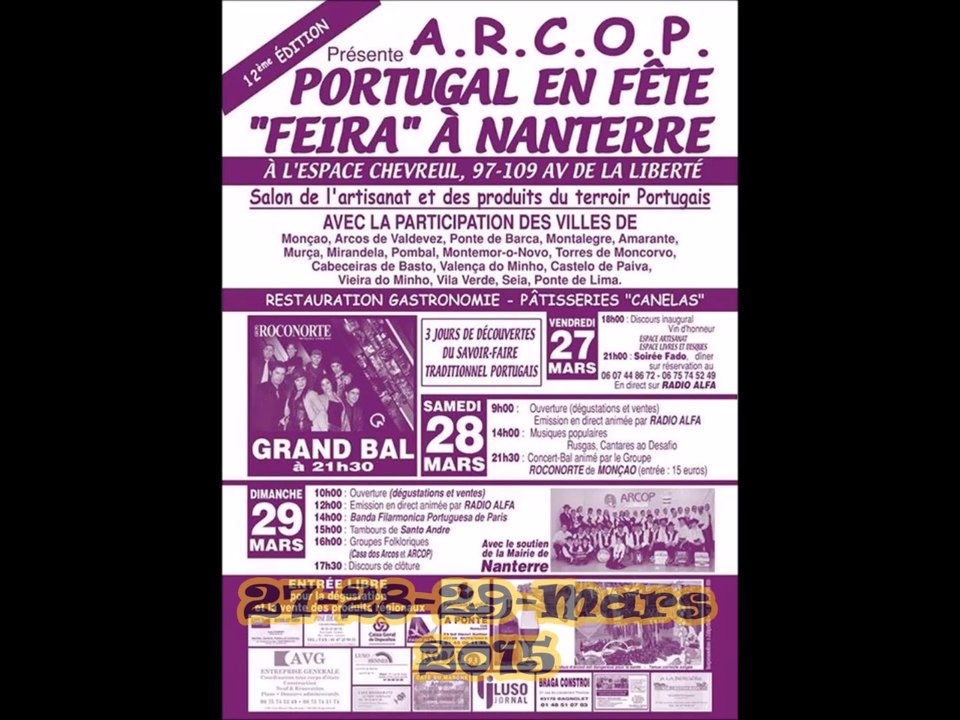 Portugal en fête a Nanterre ARCOP 2015