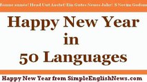 Happy New Year Spoken in 50 Languages