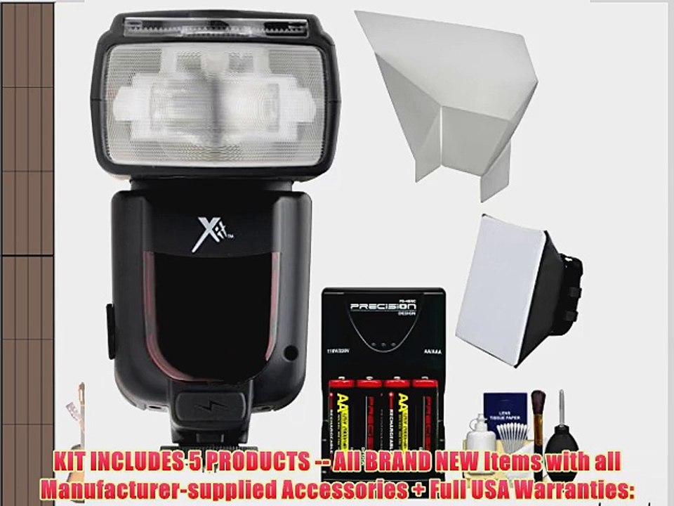 Xit Elite Series Digital Power Zoom AF Flash with Batteries