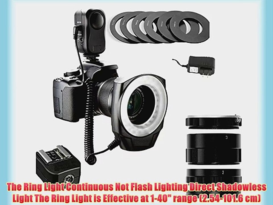 BiG DIGITAL Macro Ring Light Kit   Macro Extension tube set   Hot shoe Adapter for Sony Alpha