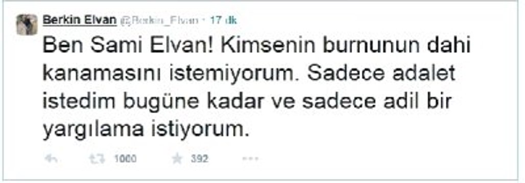 Berkin Elvan'ın Babası Sami Elvan, Rehin Alma Olayıyla İlgili Tweet Attı