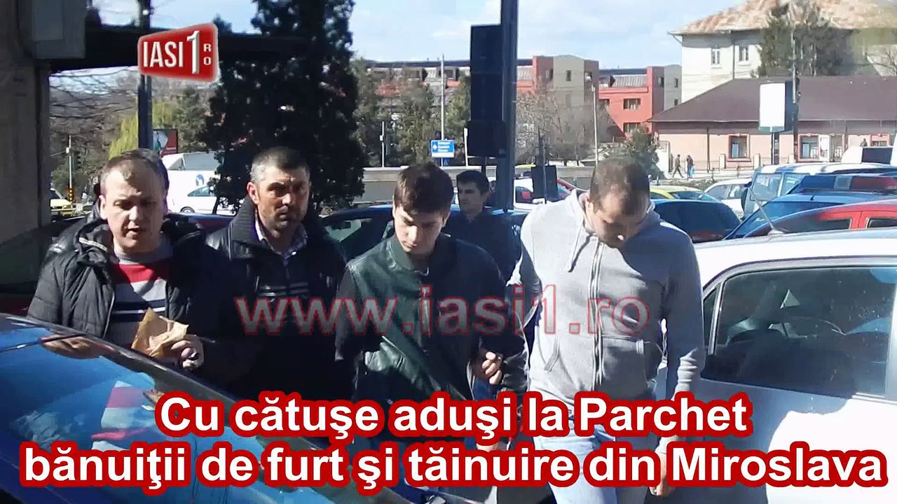Cu catuse adusi la Parchet banuitii de furt si tainuire din Miroslava