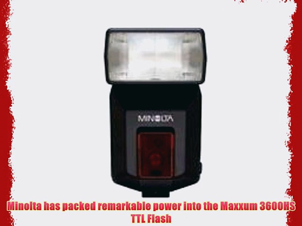 Konica Minolta Maxxum 3600HS TTL Shoe Mount Flash