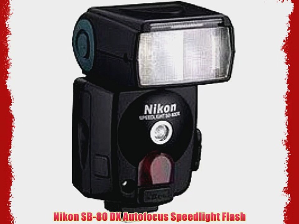 Nikon SB80 DX Autofocus Speedlight Flash video Dailymotion