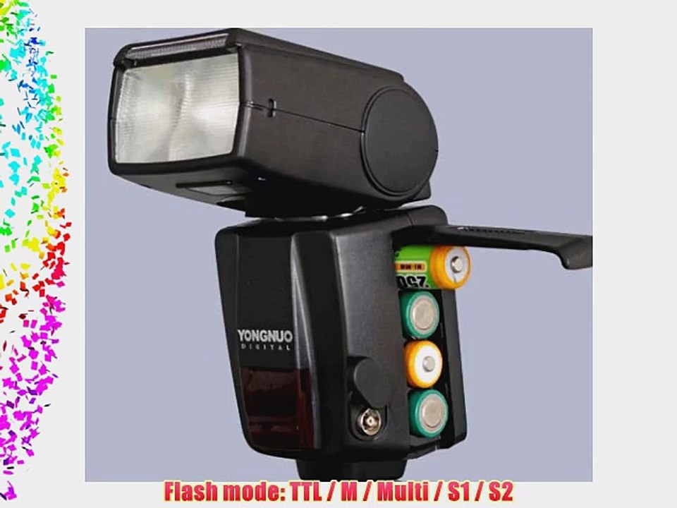 YONGNUO TTL Flash Unit Speedlite YN-468 II Canon T3i T2i T1i Xsi-Black