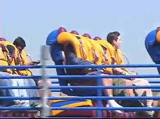 Scream Roller Coaster at Six Flags Magic Mountain Grand Opening