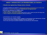 Introducción a las Organizaciones y su contexto