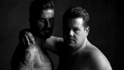 David Beckham e James Corden em uma campanha publicitária pra lá de engraçada