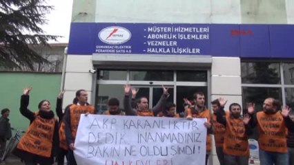 Halkevleri Elektrik Şirketi Önünde Basın Açıklaması Yaptı