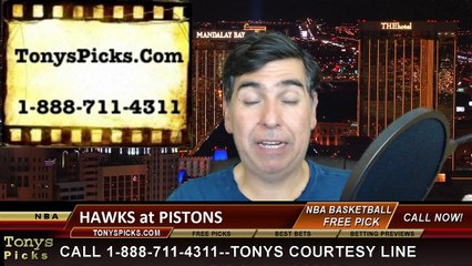 Detroit Pistons vs. Atlanta Hawks Free Pick Prediction NBA Pro Basketball Odds Preview 3-31-2015