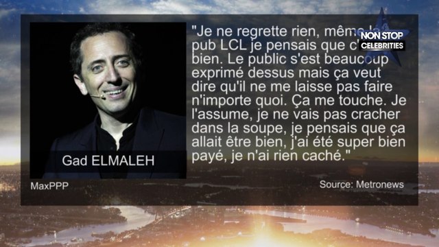 Gad Elmaleh : même la pub LCL je pensais que c'était bien