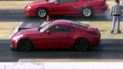 AMERICAN MUSCLE CARS vs. IMPORT CARS RACING THE 1/4 MILE