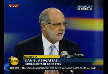 Daniel Abugattás: 'Censura de Ana Jara es un ataque a la gobernabilidad'