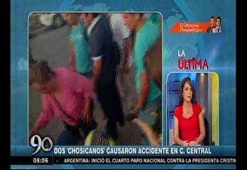 Otra vez ‘El Chosicano’: Cústers chocaron con vehículo en la Carretera Central