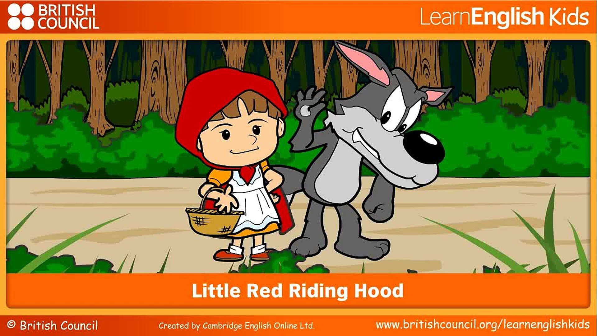 Little Red Riding Hood Kids Stories Learn English Kids British Council Video Dailymotion