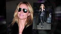 Heidi Klum llega a LAX luego de un viaje romántico en la nieve con Vito Schnabel