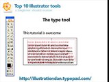Illustrator tools a beginner should master - Type tool