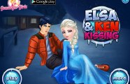 《〒》♣ Kissing Games - Elsa and Ken Kissing - Love Game