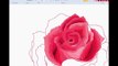 MS PAINT - BEAUTIFUL PINK ROSE  (SPEED PAINTING)