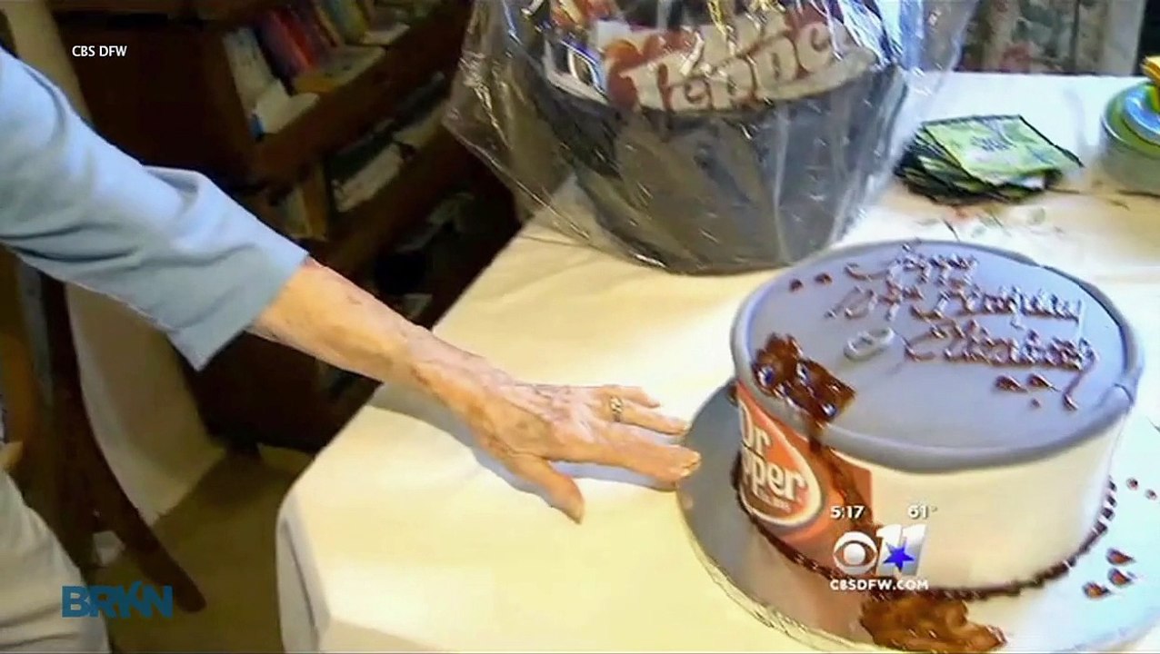104 Year-Old Woman Drinks 3 Dr Peppers A Day