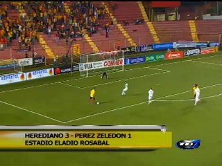 Herediano gana a Pérez Zeledón con doblete de Yendrick Ruiz