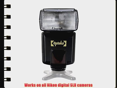 Opteka EF-790 DG Super i-TTL Autofocus Dedicated LCD Flash for NIKON DSLR D7000 D3300 D3200