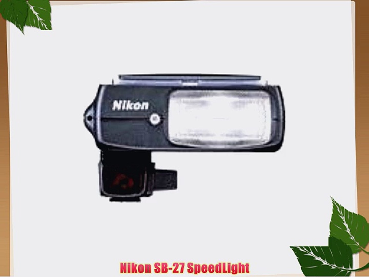 Nikon Sb 27 Speedlight Video Dailymotion