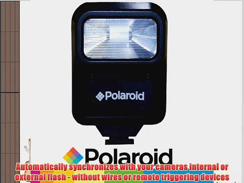 Polaroid Studio Series Pro Slave Flash Includes Mounting BracketFor The Samsung NX5 NX100 Digital